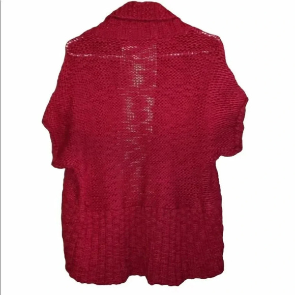 Decree XL short sleeve red/pink open Cardigan - Picture 2 of 5